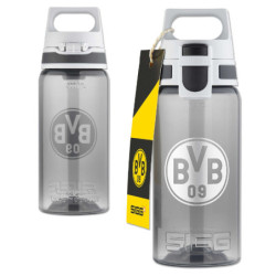 SIGG Trinkflasche Borussia Dortmund transparent-grau Flasche 0,5 l BVB 09