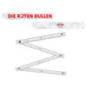 RB Leipzig Zollstock - Die Roten Bullen / Logo - weiß Gliedermaßstab RBL Schmiege
