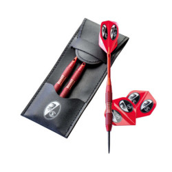 SC Freiburg Dartpfeile mit Etui und Flights, Steeldarts Dart Pfeile