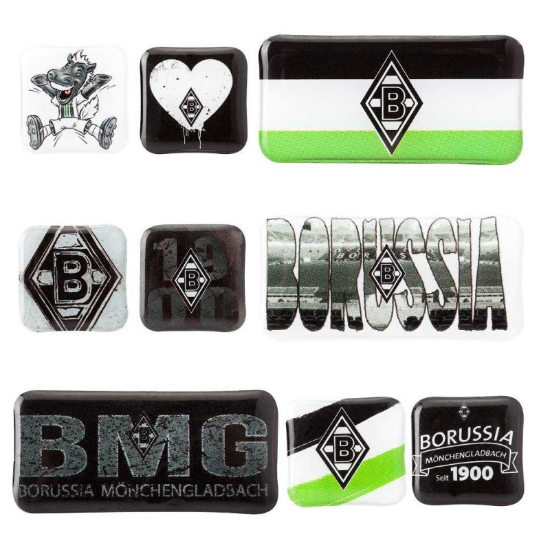 Borussia Mönchengladbach Magnet 9er Set Kühlschrankmagnet BMG