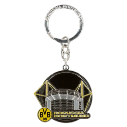 Borussia Dortmund Schlüsselanhänger - Stadion - schwarzgelb | Metall | Anhänger | BVB 09