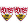 VfB Stuttgart Patch 2er Set - Wappen 4.5 x 5 cm - Aufnäher Aufbügler
