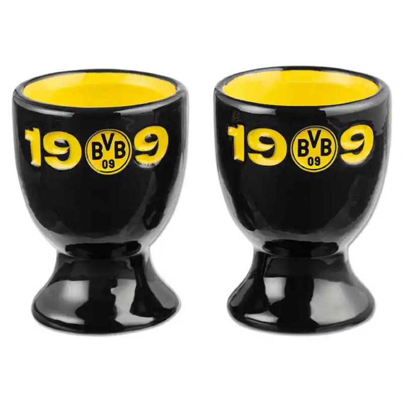 Borussia Dortmund Eierbecher - 1909 - 2er Set schwarz BVB 09