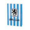 TSV 1860 München Grußkarte - Retro Streifen - Alles Gute Glückwunschkarte, Karte - plus Lesezeichen Wir lieben Fußball