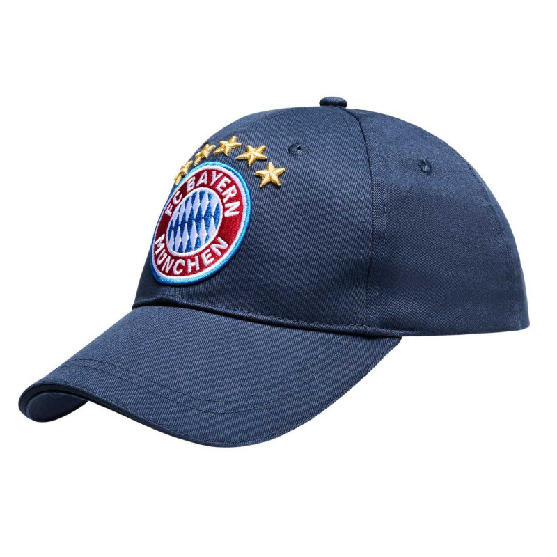 FC Bayern München Basecap Kinder navy - Logo 5 Sterne - kids Cap Schildmütze Kappe FCB