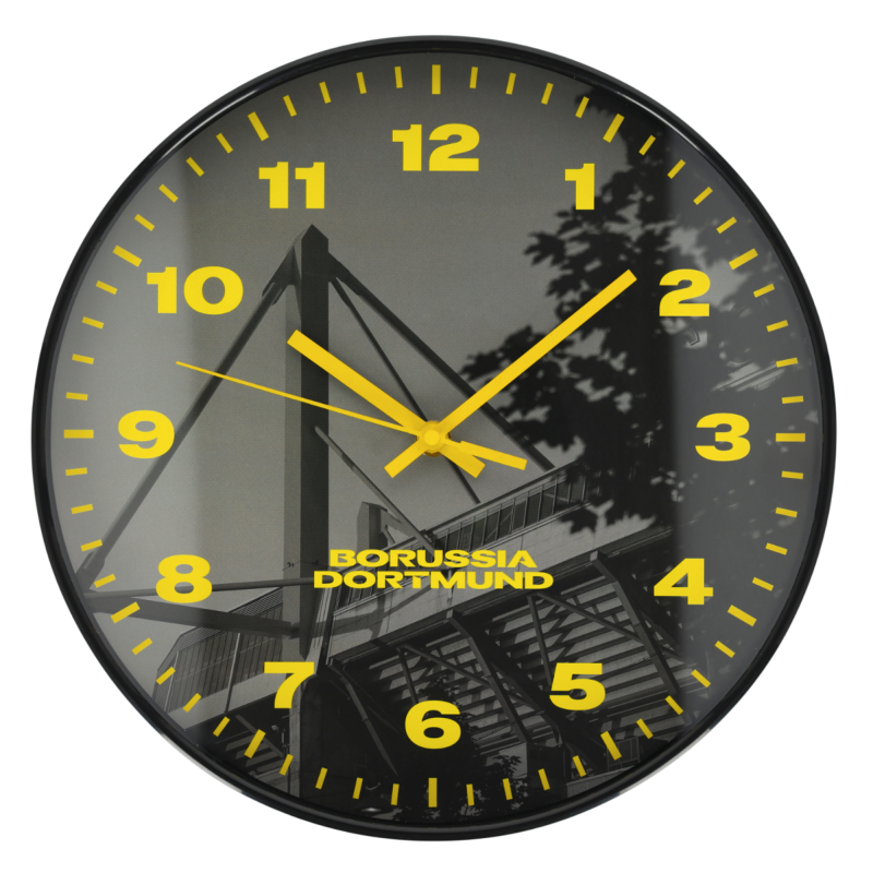 Borussia Dortmund Wanduhr - Stadion - Uhr Ø 30 cm BVB 09