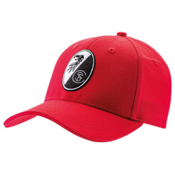 SC Freiburg Cap - Basic Wappen - ROT Kappe Basecap Schildmütze