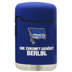 Hertha BSC Berlin Sturmfeuerzeug Rubber - Zukunft - blau Jet Feuerzeug Lighter