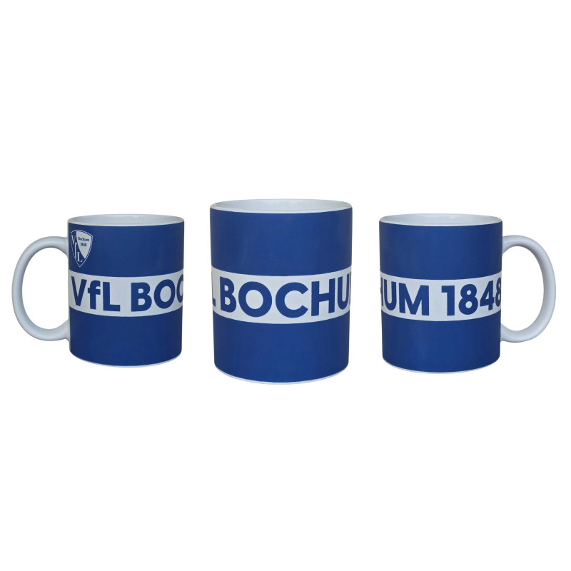 VfL Bochum Tasse - 1848 - blau-weiß | Kaffeetasse |Softtouch | Kaffeebecher