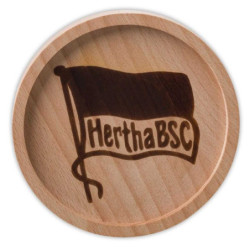 Hertha BSC Berlin Untersetzer Holz - Logo - Getränkeuntersetzer HBSCB