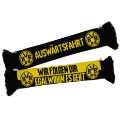 Borussia Dortmund Autoschal schwarz-gelb Car Scarf Fanschal BVB 09