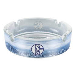 FC Schalke 04 Aschenbecher rund Glas Ascher S04