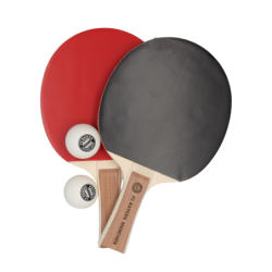 FC Bayern München Tischtennis Set (je 2 x Tischtennis-Schläger und -Bälle) FCB