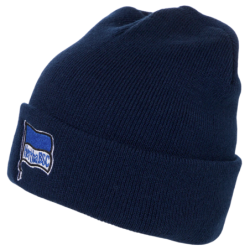 Hertha BSC Berlin Kinder Mütze - Fahne navy - Beanie Wintermütze Strickmütze HBSCB
