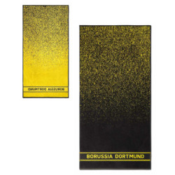Borussia Dortmund Duschtuch - Farbverlauf - schwarzgelb | Badetuch | 70 x 140 cm | Handtuch | BVB 09