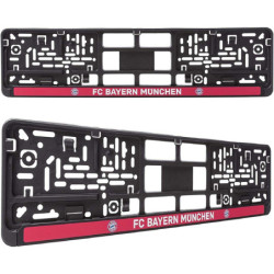 FC Bayern München Kennzeichenverstärker - Classic - 2er Set Nummernschildhalter FCB