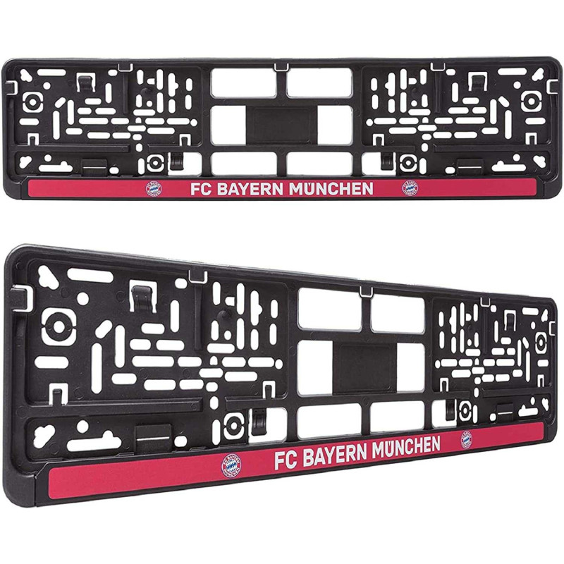 FC Bayern München Kennzeichenverstärker - Classic - 2er Set Nummernschildhalter FCB