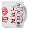 FC Bayern München Tasse -  Signatur 2024/25 - weiß Kaffeetasse Unterschriften FCB