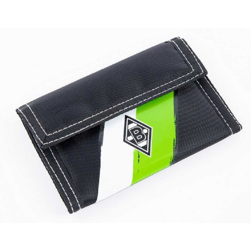 Borussia Mönchengladbach Geldbörse Nylon schwarz/weiß/grün Portmonee Geldbeutel BMG