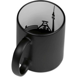 Borussia Dortmund Tasse - Skyline innen - schwarz Kaffeetasse BVB 09