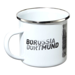 Borussia Dortmund Tasse - Emaille - Kaffeetasse , Mug BVB 09