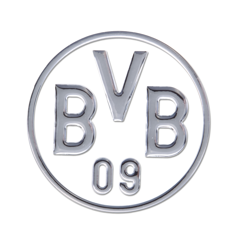 Borussia Dortmund 3D Autoaufkleber silber Aufkleber Sticker BVB 09