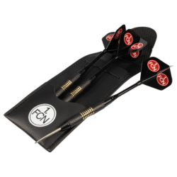 1. FC Nürnberg Steeldarts SCHWARZ Dartpfeile mit Etui und Flights Dart Pfeile FCN