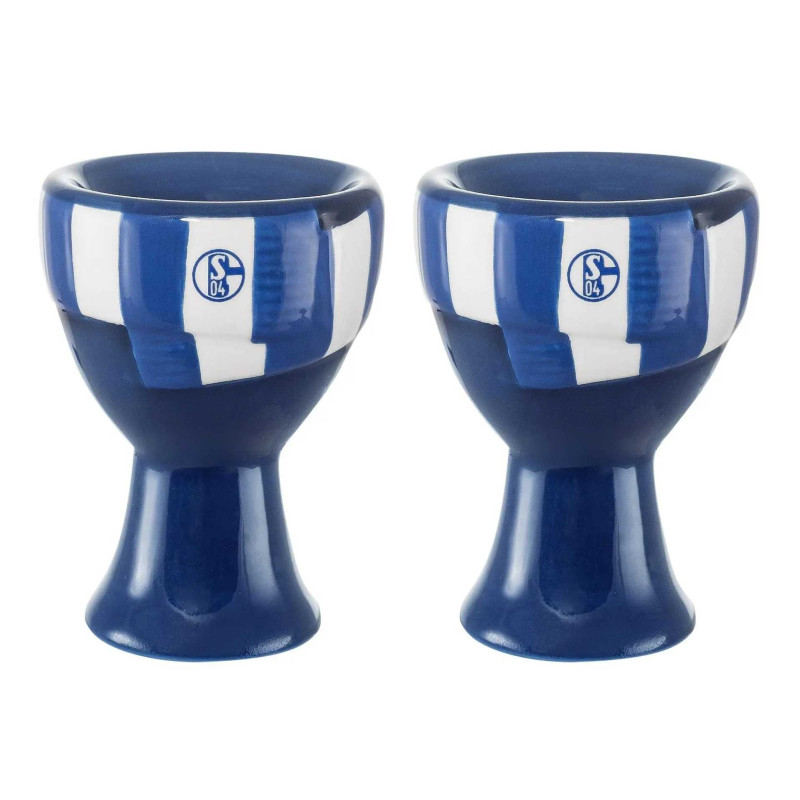 FC Schalke 04 Eierbecher 2er Set im Schal-Design S04