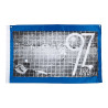 FC Schalke 04 Zimmerfahne - Eurofighter - mit Ösen 90 x 140 cm Fahne Flagge S04