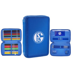 FC Schalke 04 Federmappe | Doppeletui | Schuletui | gefüllt | S04