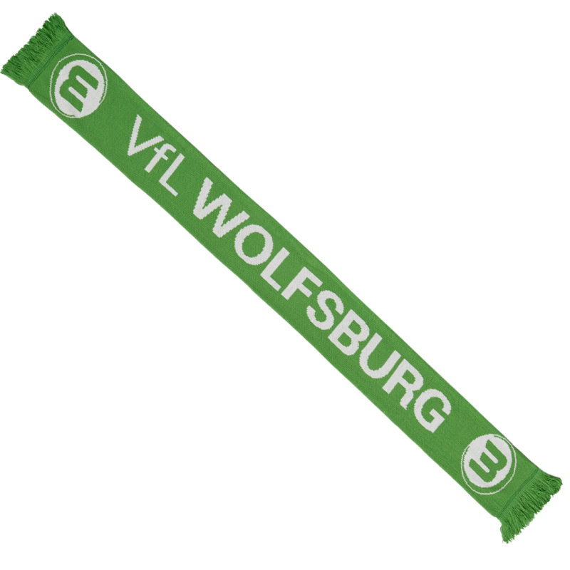 VfL Wolfsburg Schal - Logo - grün-weiß | Classic | Fanschal
