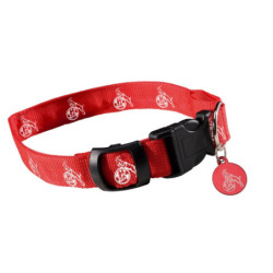 1. FC Köln LED Hundehalsband - Größe M - Halsband für Hunde 40-50 cm
