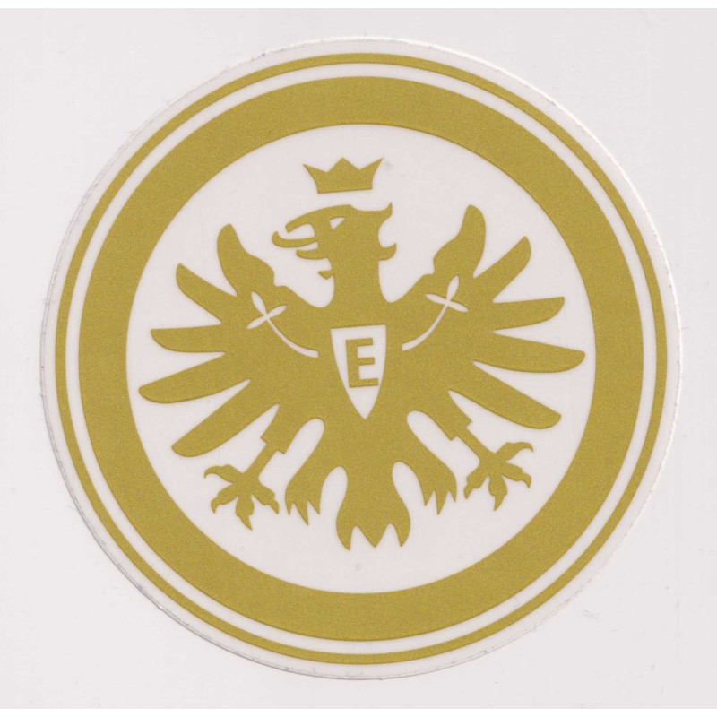 Eintracht Frankfurt Aufkleber - Logo Gold - Sticker | Ø 9cm | Autoaufkleber | SGE