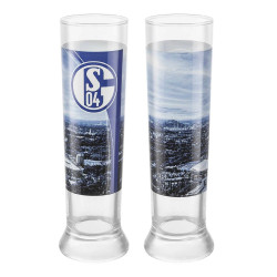 FC Schalke 04 Pilsstange 2er Set Pilsglas | Bierglas | Glas S04
