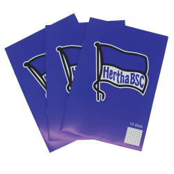Hertha BSC Berlin Schreibheft 3er Set Heft HBSC