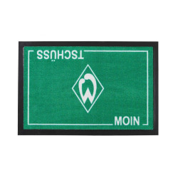 SV Werder Bremen Fußmatte - Moin - Türmatte, Fußabtreter, Matte - plus Lesezeichen I love Bremen