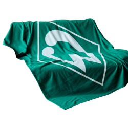 SV Werder Bremen Fleecedecke - Raute - grün | Decke | 150 x 200 cm | Kuscheldecke | SVW