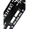 FC Bayern München Kennzeichenverstärker - Mia san mia - 2er Set FCB Nummernschildhalter 3D-Optik