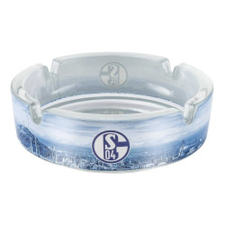 FC Schalke 04 Aschenbecher rund Glas Ascher S04