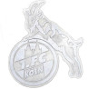 1. FC Köln Aufkleber - Logo silbern - 8 cm Autoaufkleber Sticker