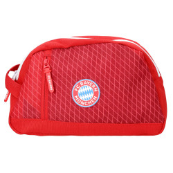 FC Bayern München Kulturbeutel - Logo Badge Rubber - rot | Waschtasche | FCB