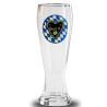 Oktoberfest O'zapft is! Weizenglas 0,5 l Bierglas weiß-blau Glas