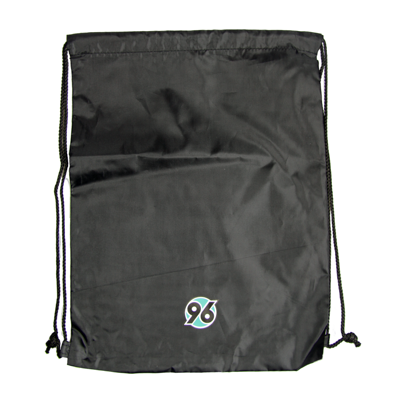 Hannover 96 Sportbeutel - Logo - schwarz Turnbeutel Gym Sack Rucksack Sports Bag H96