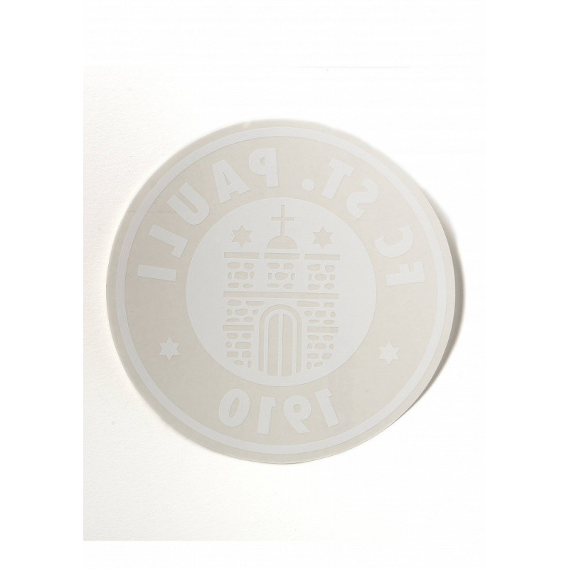 FC St. Pauli Aufkleber Autoaufkleber XXL Sticker Logo groß rund weiß Innen