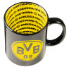Borussia Dortmund Tasse, Kaffeetasse 3D mit Innendekor BVB 09