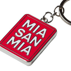 FC Bayern München Schlüsselanhänger - Mia san mia mit Einkaufschip - rot Anhänger FCB