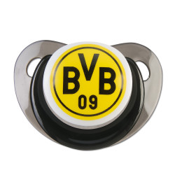 Borussia Dortmund - Schnuller 6-18 Monate - BVB 09 Silikon Sauger 2er-Set