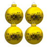 Borussia Dortmund Christbaumkugeln 4er Set Weihnachtskugeln BVB 09