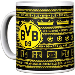 Borussia Dortmund Weihnachtstasse Tasse Weihnachten Kaffeetasse BVB 09
