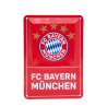 FC Bayern München Metallschild 2er-Set - Logo & dahoam - Blechschild FCB Schild